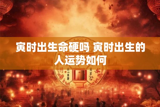 寅时出生命硬吗 寅时出生的人运势如何
