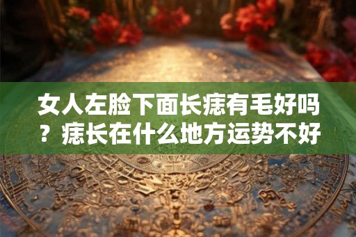 女人左脸下面长痣有毛好吗？痣长在什么地方运势不好？