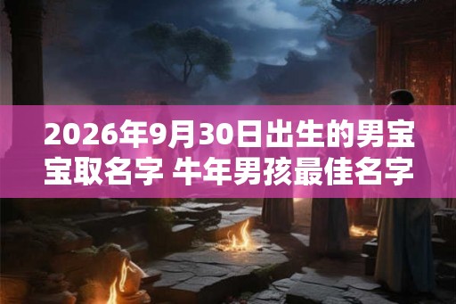 2026年9月30日出生的男宝宝取名字 牛年男孩最佳名字推荐
