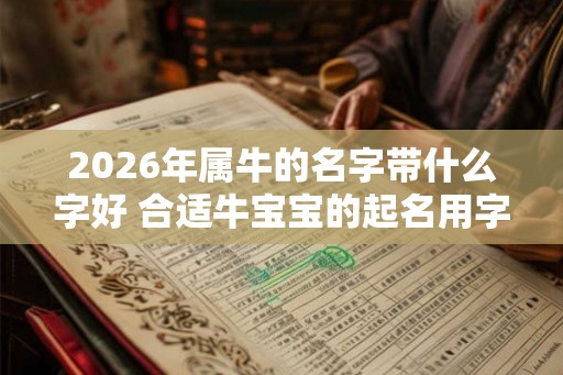 2026年属牛的名字带什么字好 合适牛宝宝的起名用字大全