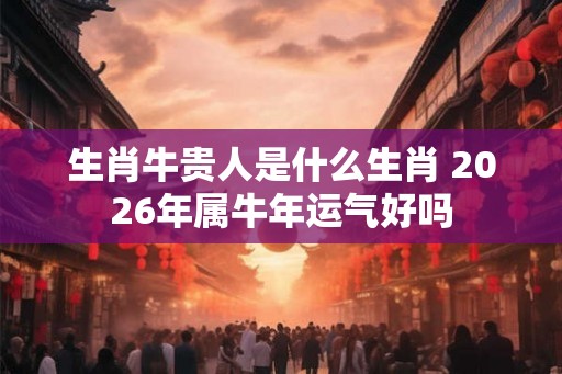 生肖牛贵人是什么生肖 2026年属牛年运气好吗 生肖牛贵人是什么生肖 2026年属牛年运气好吗