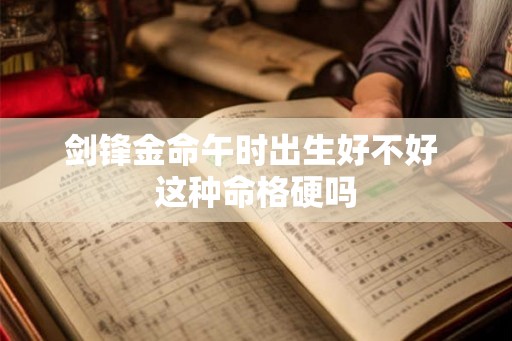 剑锋金命午时出生好不好 这种命格硬吗