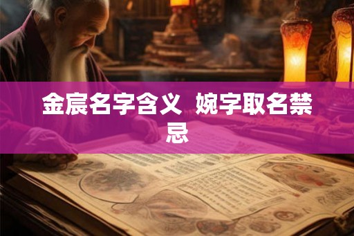 金宸名字含义  婉字取名禁忌