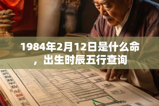 1984年2月12日是什么命，出生时辰五行查询