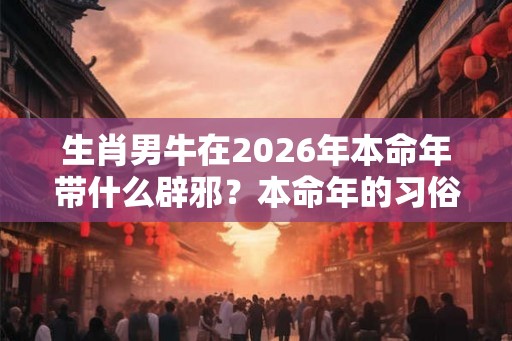生肖男牛在2026年本命年带什么辟邪?本命年的习俗介绍 生肖男牛在2026年本命年带什么辟邪?本命年的习俗介绍