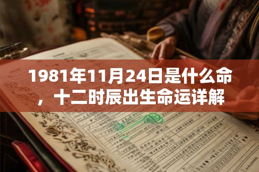 1981年11月24日是什么命,十二时辰出生命运详解 1981年11月24日是什么命,十二时辰出生命运详解