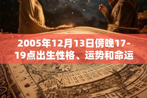 2005年12月13日傍晚17-19点出生性格、运势和命运