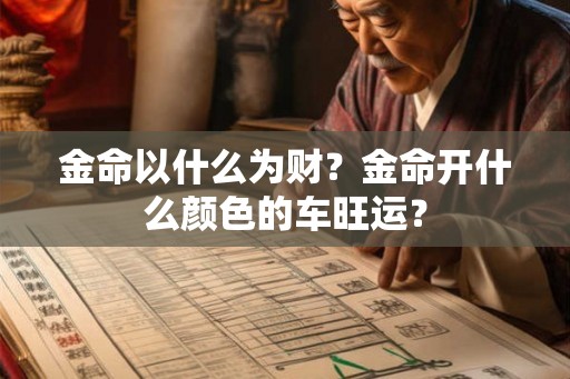 金命以什么为财？金命开什么颜色的车旺运？