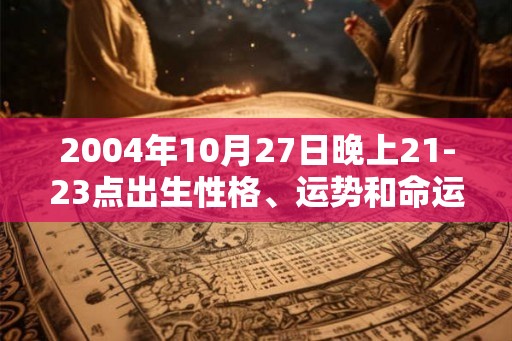 2004年10月27日晚上21-23点出生性格、运势和命运