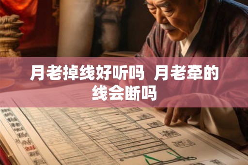 月老掉线好听吗 月老牵的线会断吗 月老掉线好听吗 月老牵的线会断吗