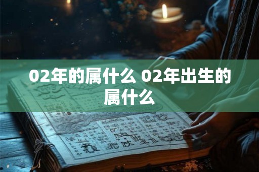 02年的属什么 02年出生的属什么