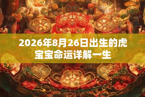 2026年8月26日出生的虎宝宝命运详解一生 2026年8月26日出生的虎宝宝命运详解一生