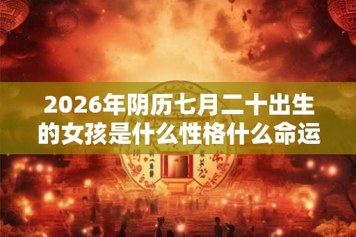 2026年阴历七月二十出生的女孩是什么性格什么命运