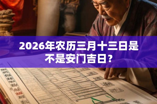 2026年农历三月十三日是不是安门吉日？